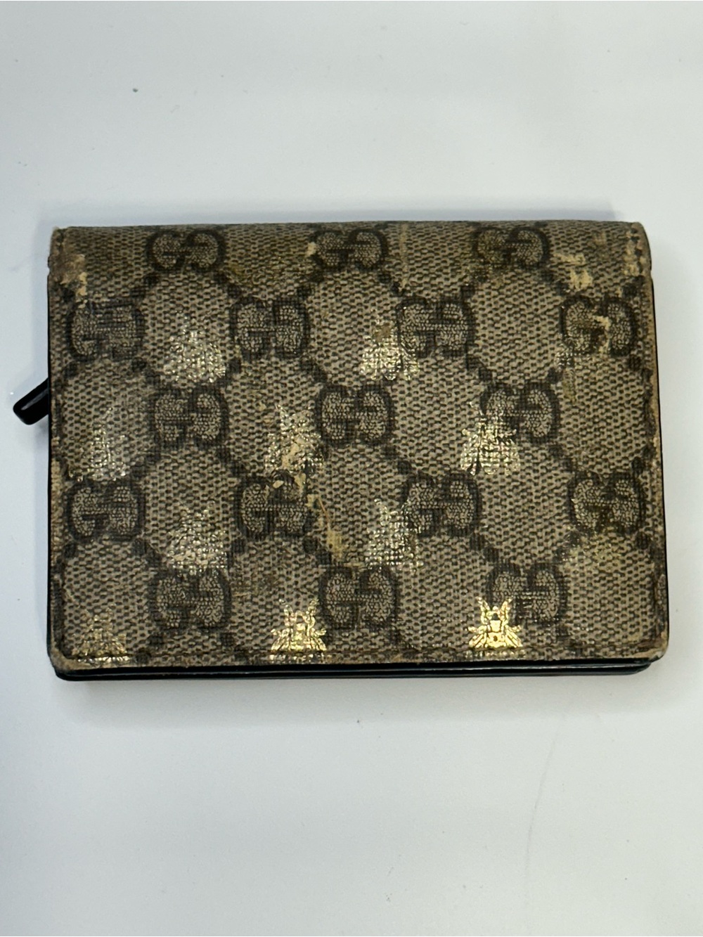 Gucci Supreme Monogram GG Bifold Wallet 508757 11cm x 8cm